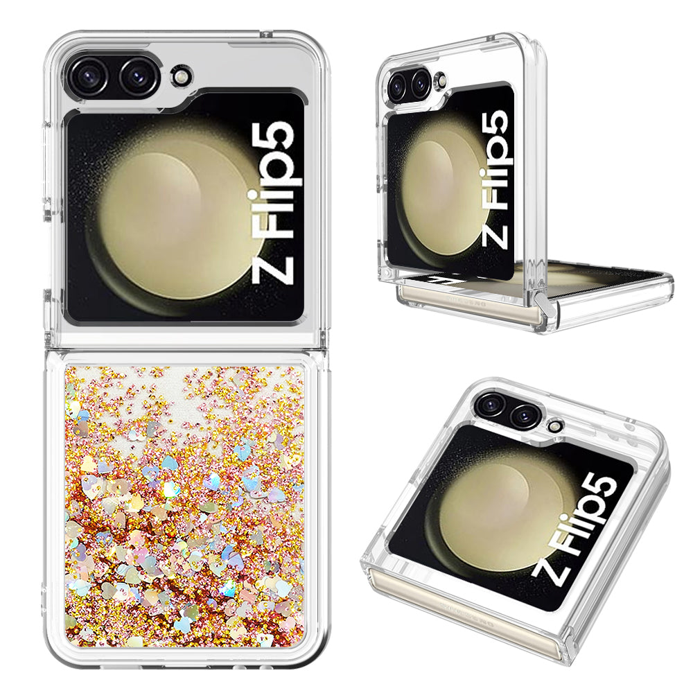 YB Quicksand Series-1 Liquid Phone Case for Samsung Galaxy Z Flip5 5G Floating Glitter Soft TPU Protective Cover YB Quicksand Series-1 Liquid Phone Case for Samsung Galaxy Z Flip5 5G Floating Glitter Soft TPU Protective Cover